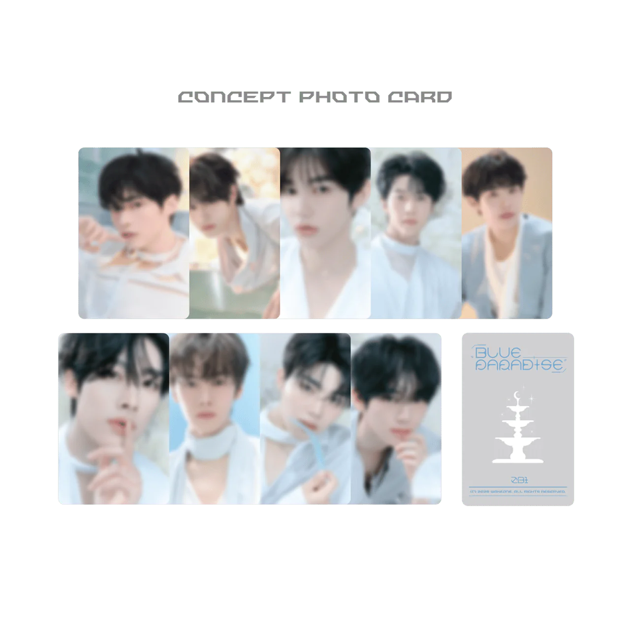 ZEROBASEONE ‘BLUE PARADISE’ Official Pop-Up MD - Random Trading Card Set
