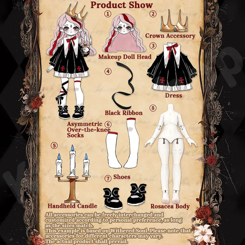 Nyssa Strange Nightmare Series 1/12 Action Figure BJD Blind Box