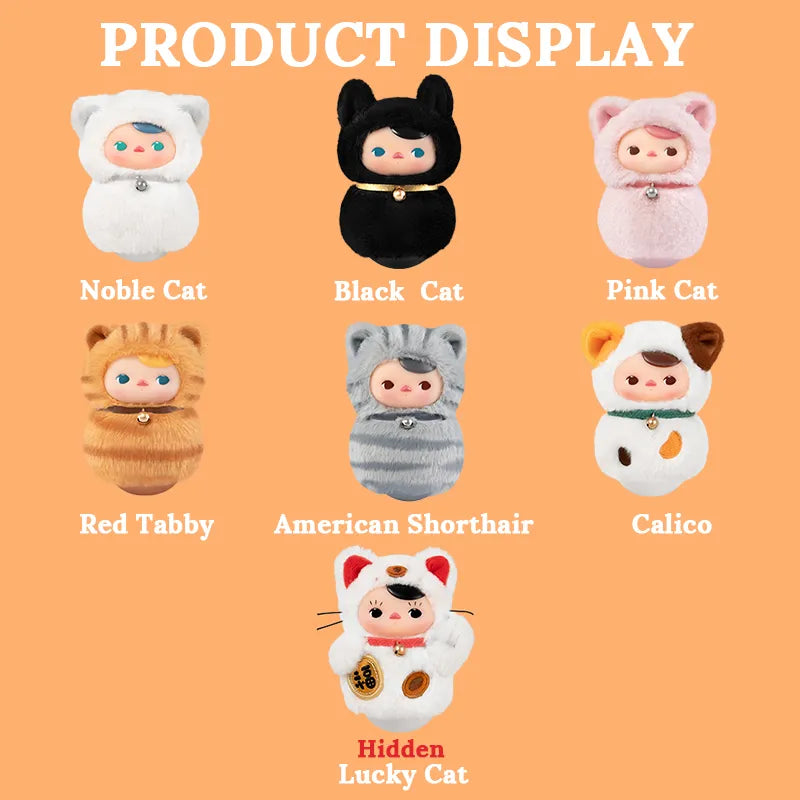 PUCK Roly-Poly Kitty Series Vinyl Plush Blind Box
