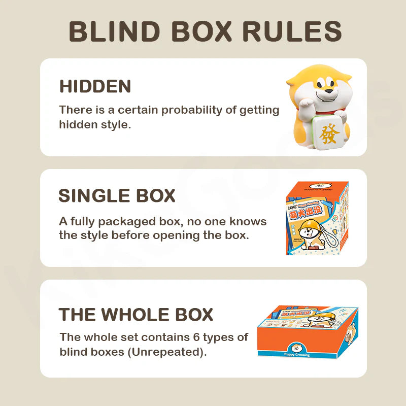 A Chai Goji's Puppy Crossing Series Blind Box