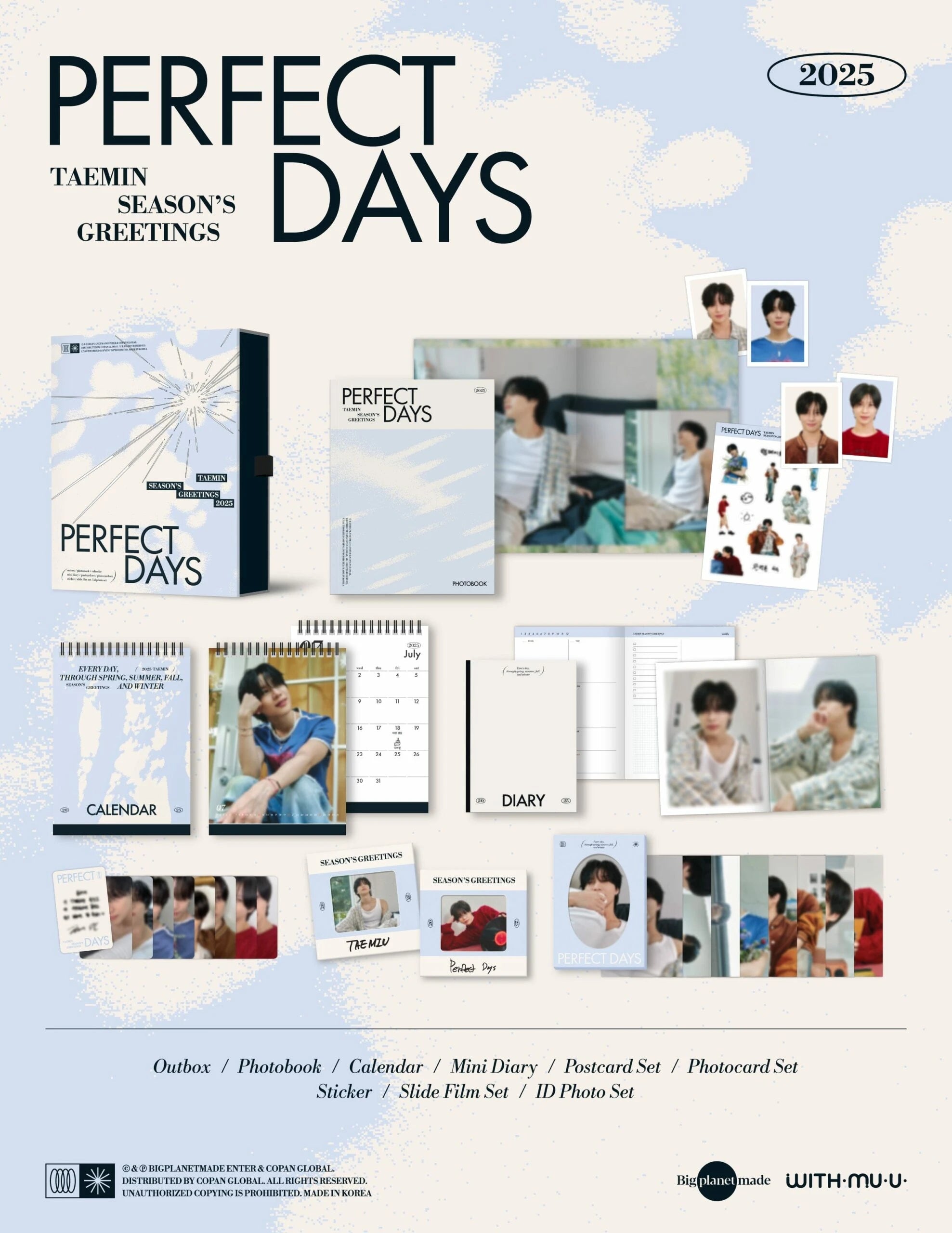 TAEMIN (SHINEE) 2025 SEASON'S GREETINGS - Perfect Days
