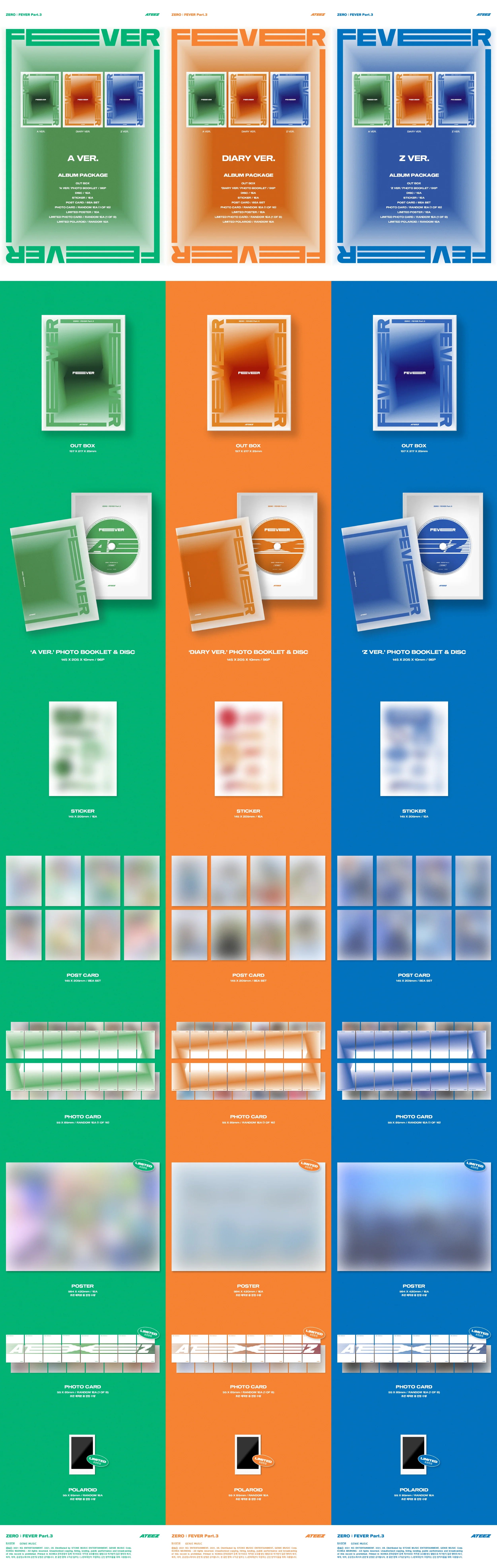 ATEEZ 7TH MINI ALBUM - ZERO : FEVER PART.3