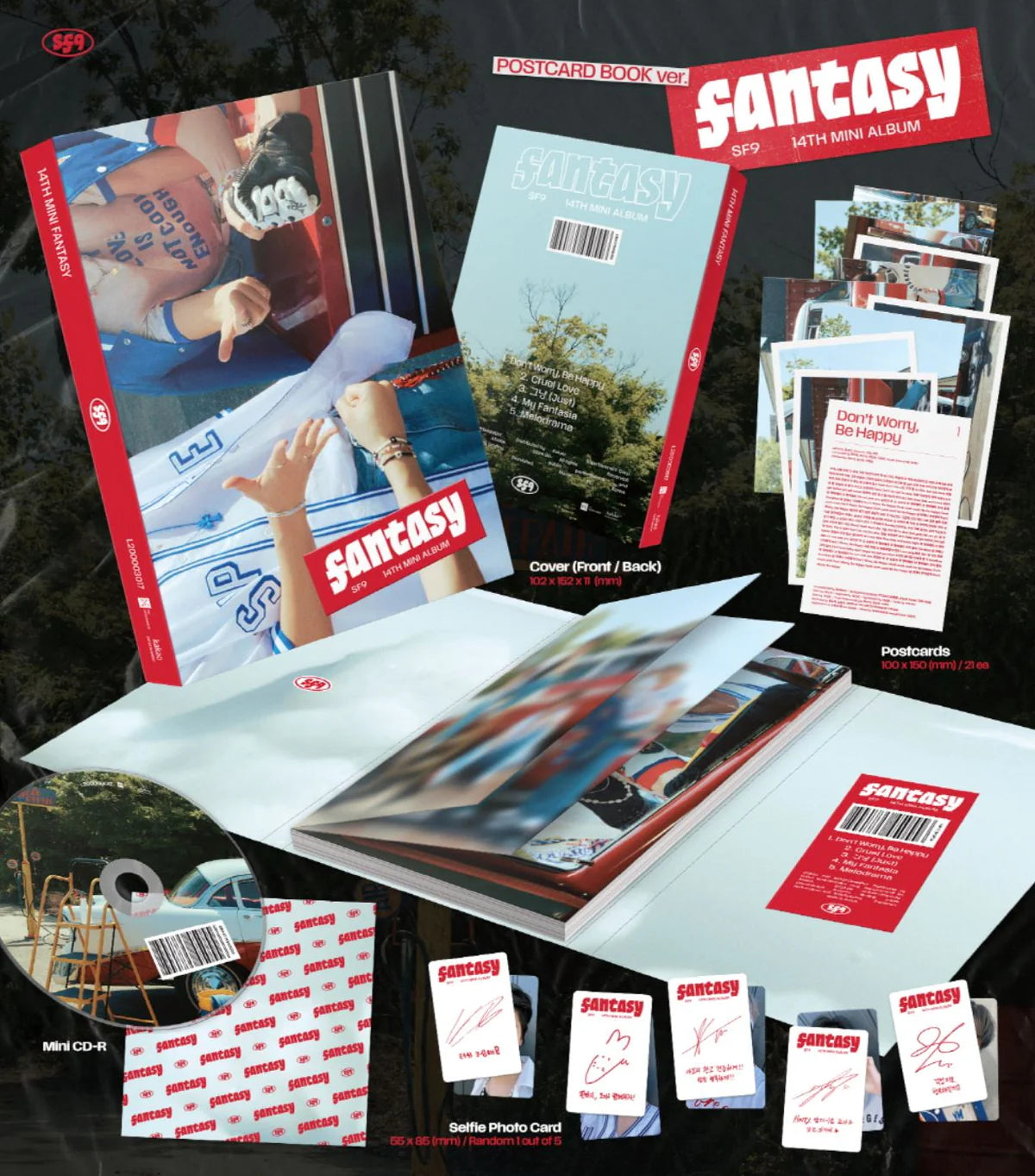 SF9 - FANTASY (14TH MINI ALBUM) POSTCARD BOOK VER.