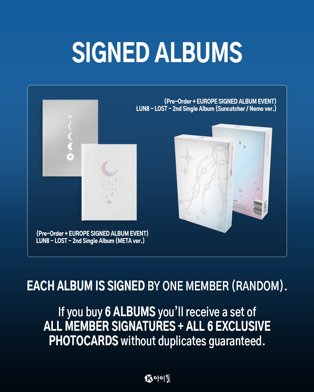 Pre-Order - LUN8 - LOST - EUROPE SIGNED ALBUM EVENT