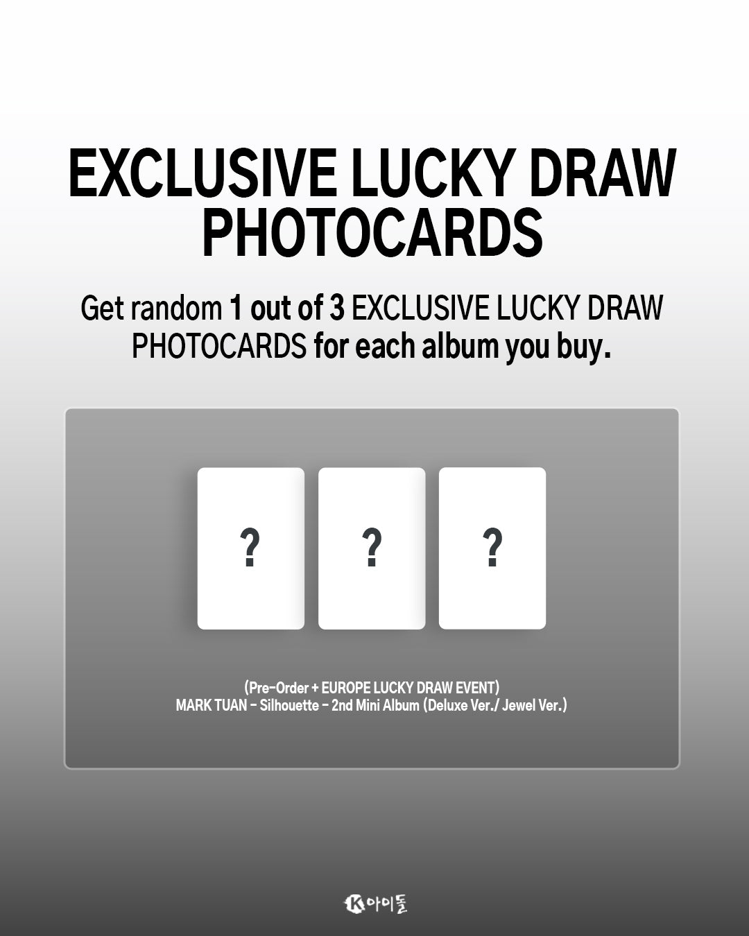 Pre- order MARK TUAN - Silhouette - 2nd Mini Album