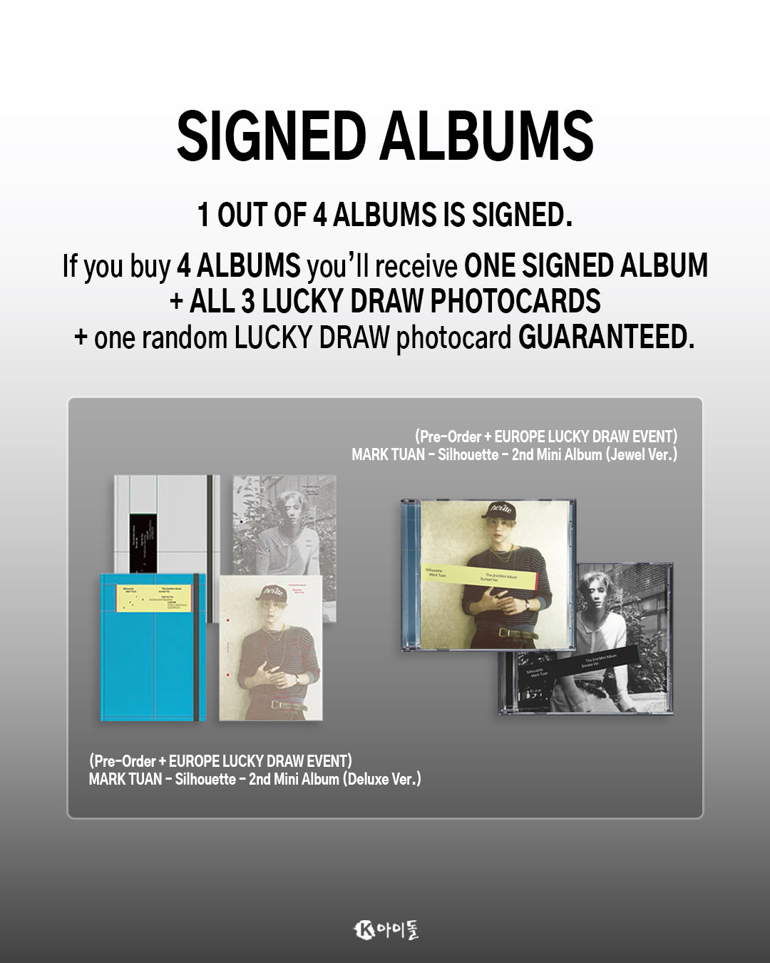 Pre- order MARK TUAN - Silhouette - 2nd Mini Album