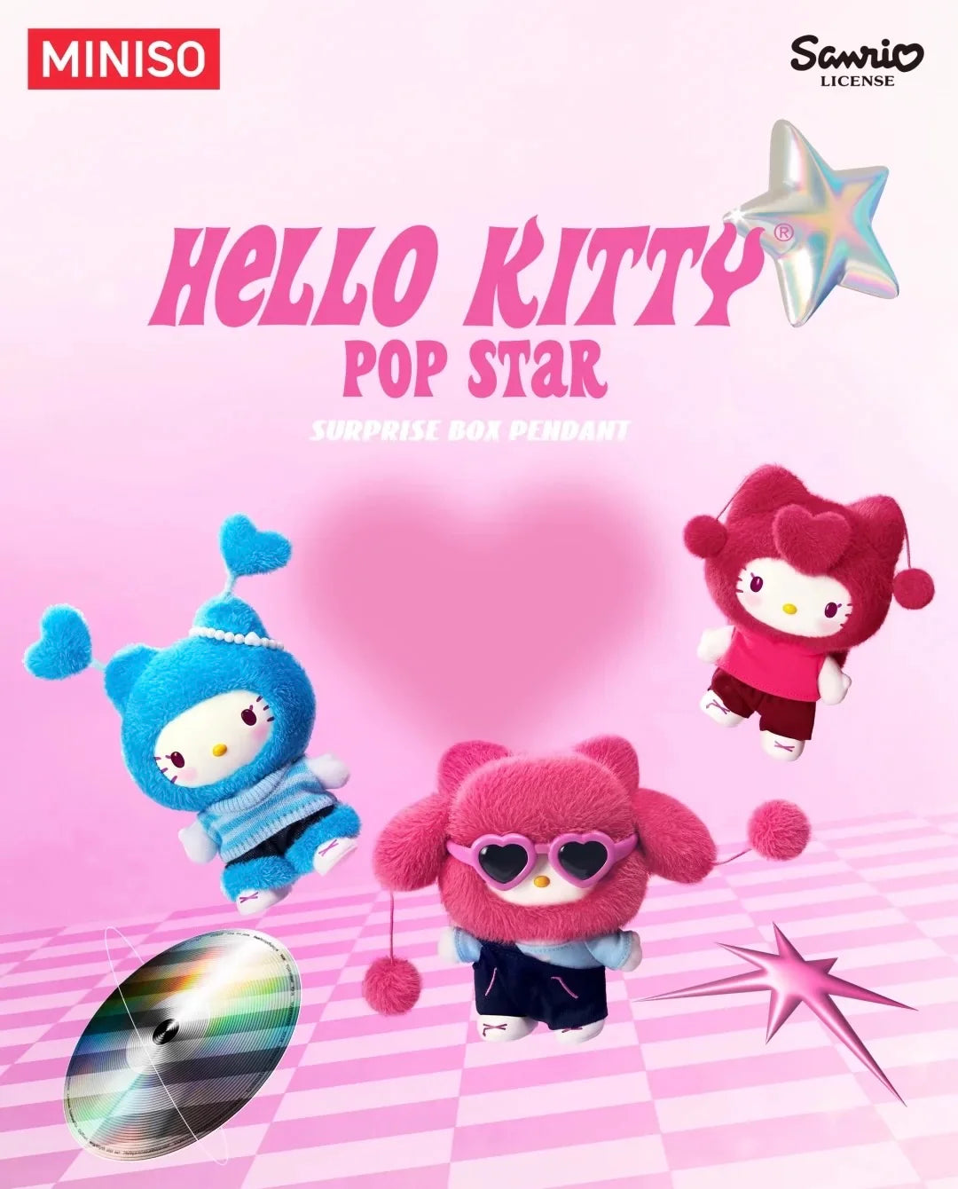 Miniso Hello Kitty Pop Star Series Plush Blind Box
