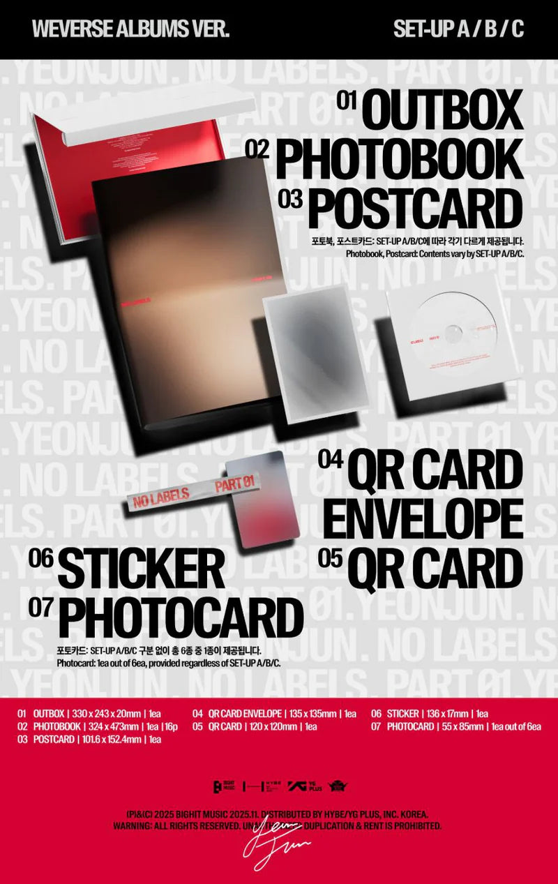 YEONJUN - NO LABELS: PART 01 (Weverse Album)