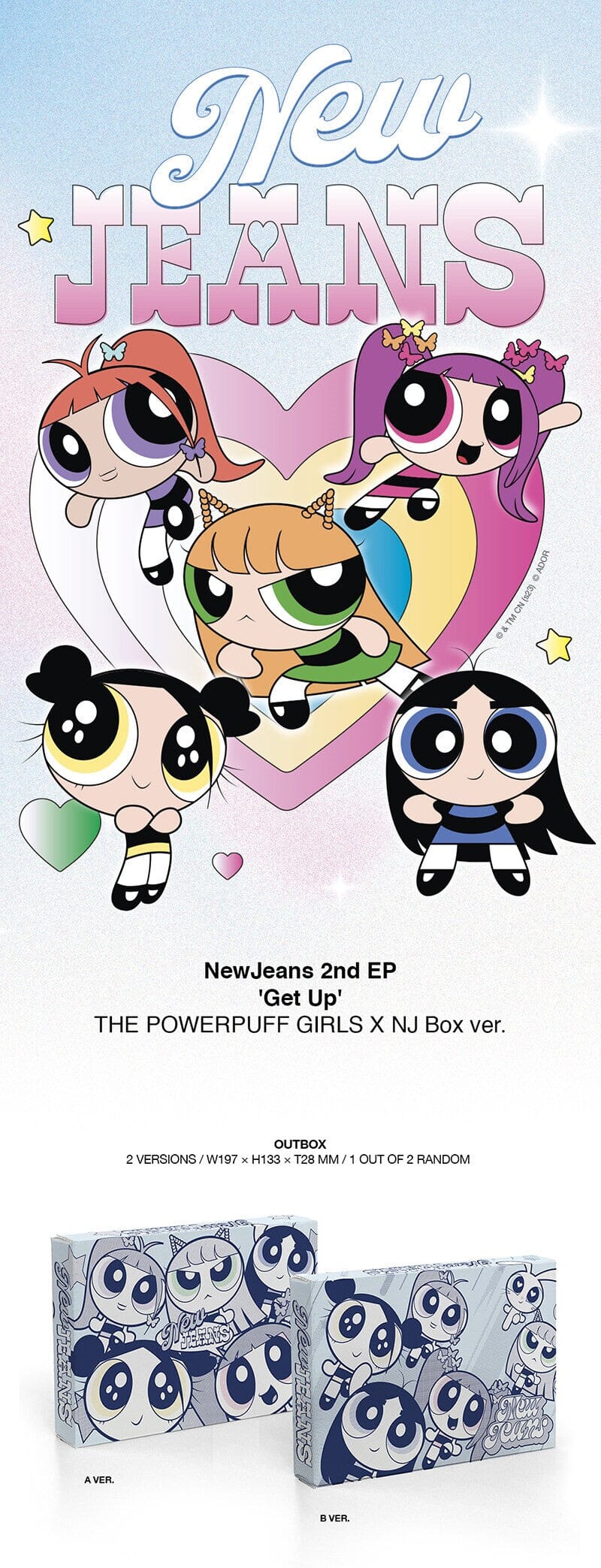 NEWJEANS – 2ND EP GET UP (THE POWERPUFF GIRLS X NJ BOX)