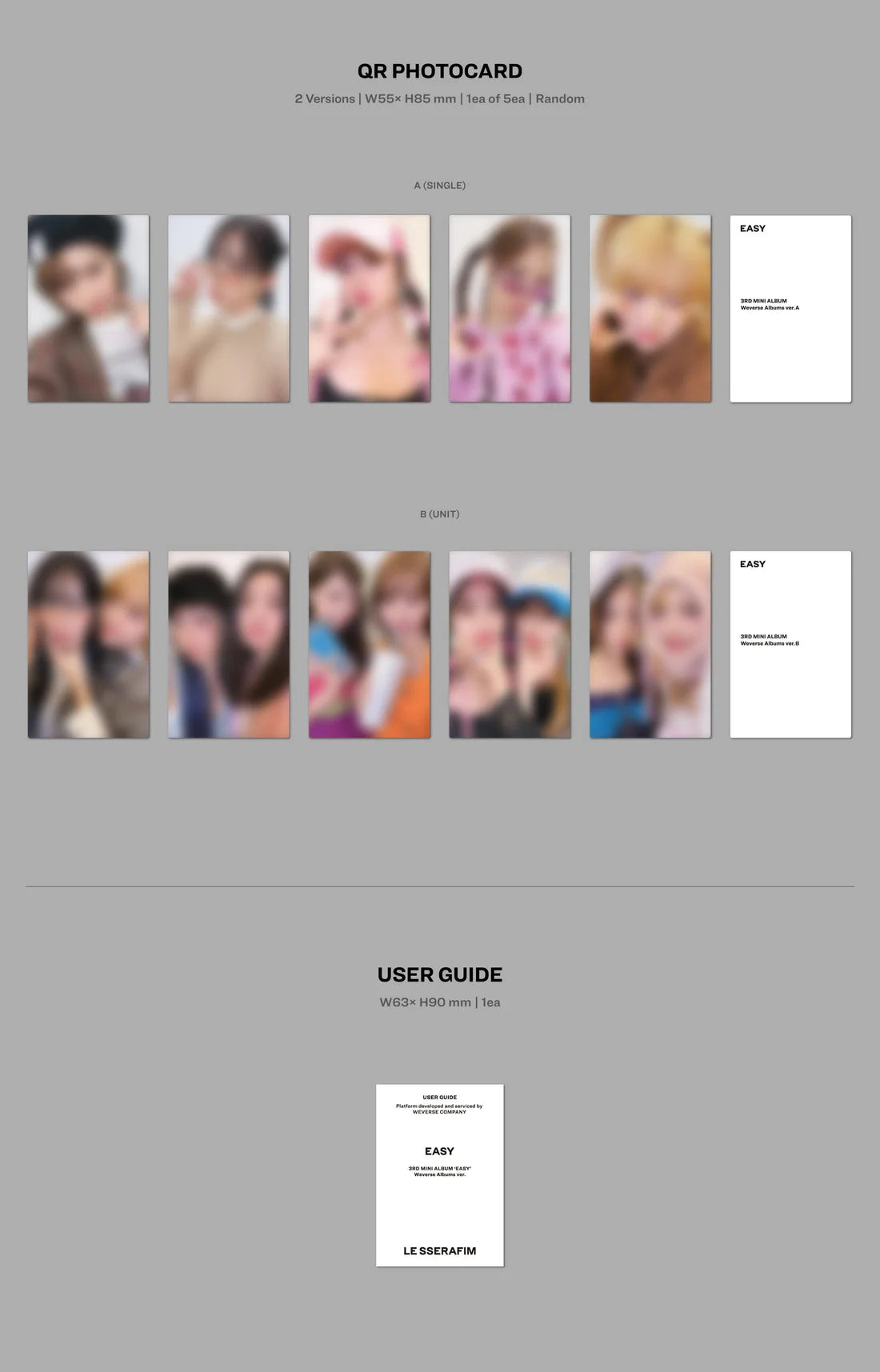 LE SSERAFIM - EASY WEVERSE ALBUMS