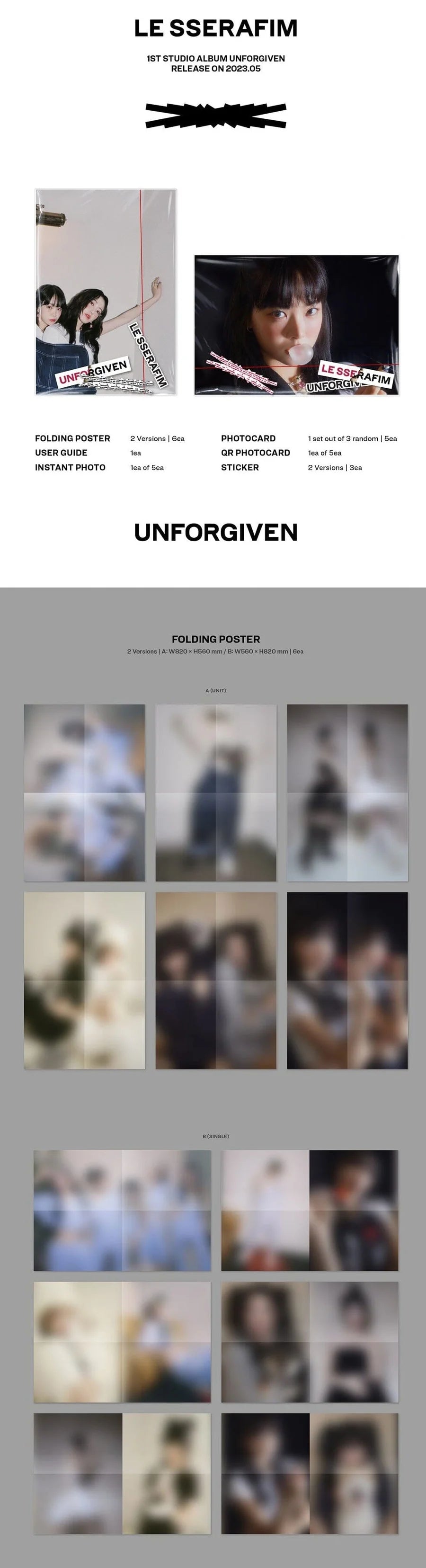 LE SSERAFIM - UNFORGIVEN WEVERSE ALBUM