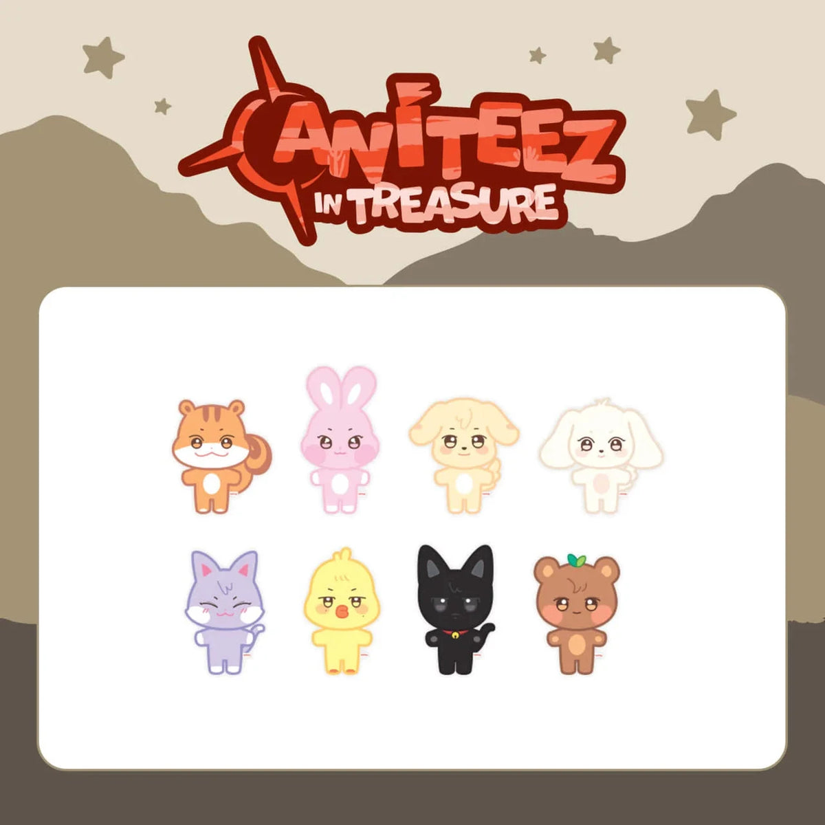ATEEZ - ANITEEZ IN TREASURE MINI PLUSH