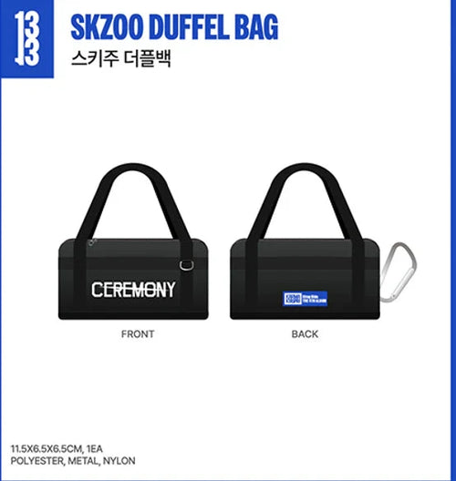 STRAY KIDS - SKZOO Duffle Bag - KARMA POP UP STORE OFFICIAL MD 2