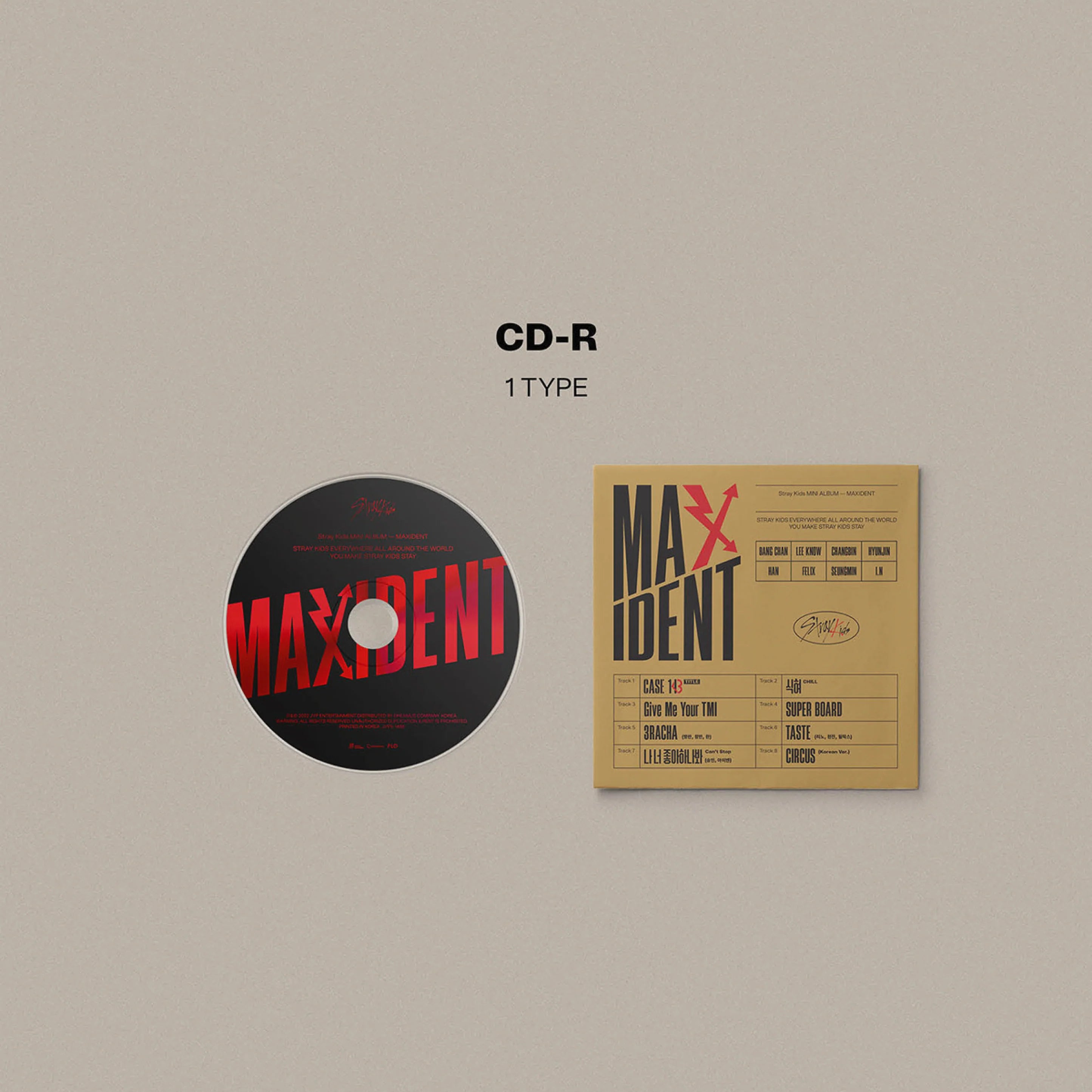 Stray Kids - Maxident (7Th Mini Album) Case Ver.