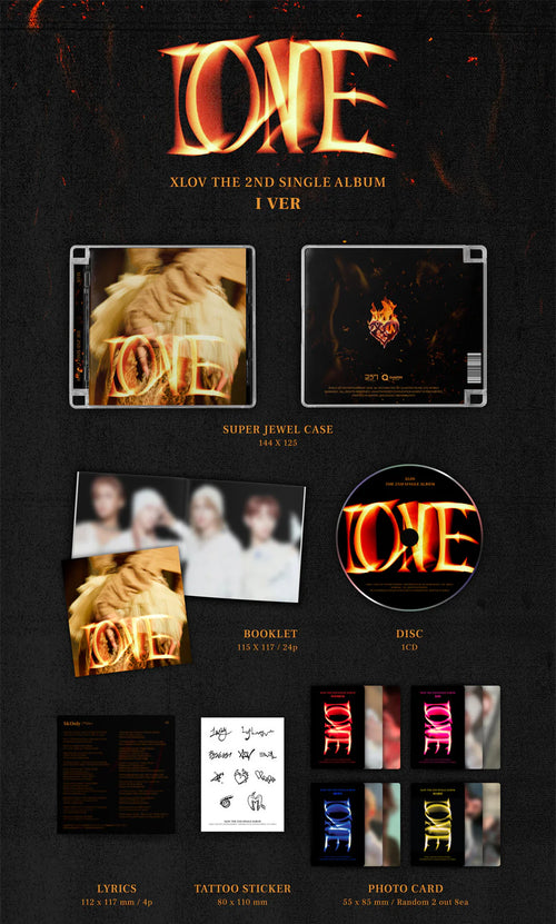 LUCKY DRAW |  XLOV - SIGNED ALBUM | I ONE - 2ND SINGLE ALBUM (PRE-ORDER)