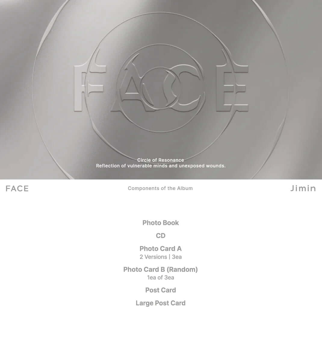 Jimin (BTS) - Face (1ST SOLO ALBUM)