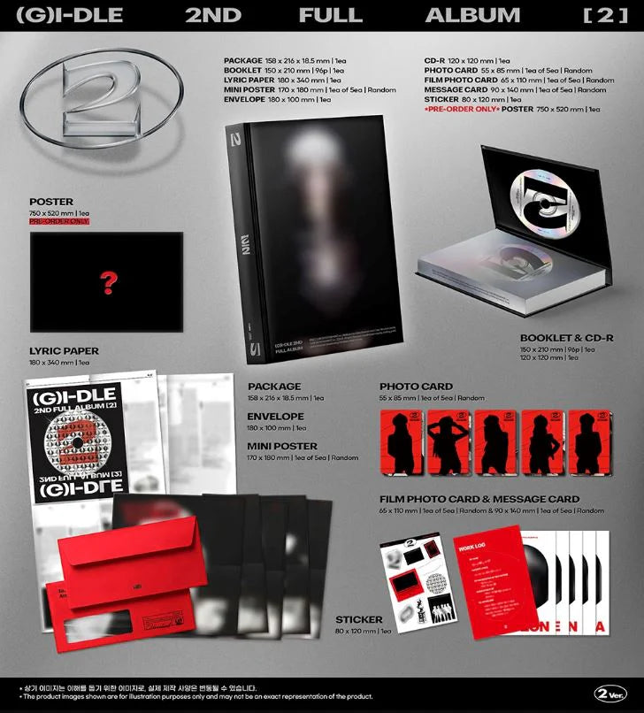 (G)I-DLE - 2 (2ND FULL ALBUM) - 2 (Black)
