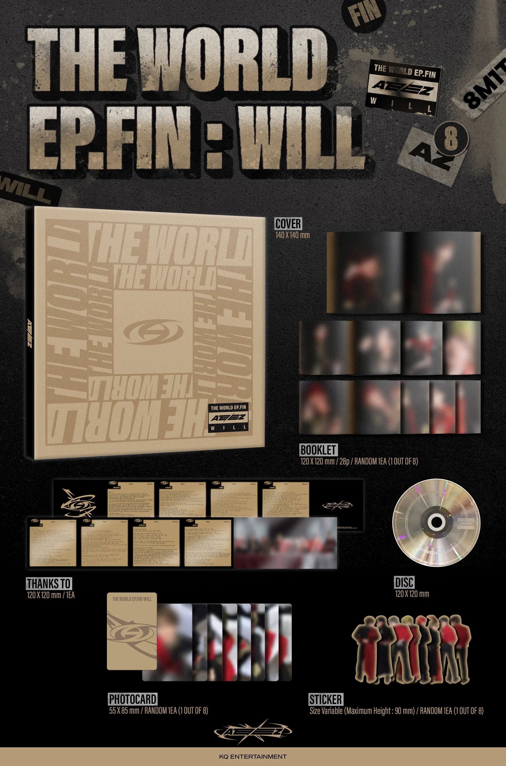 ATEEZ - The World EP.Fin : Will [Digipak ver.]