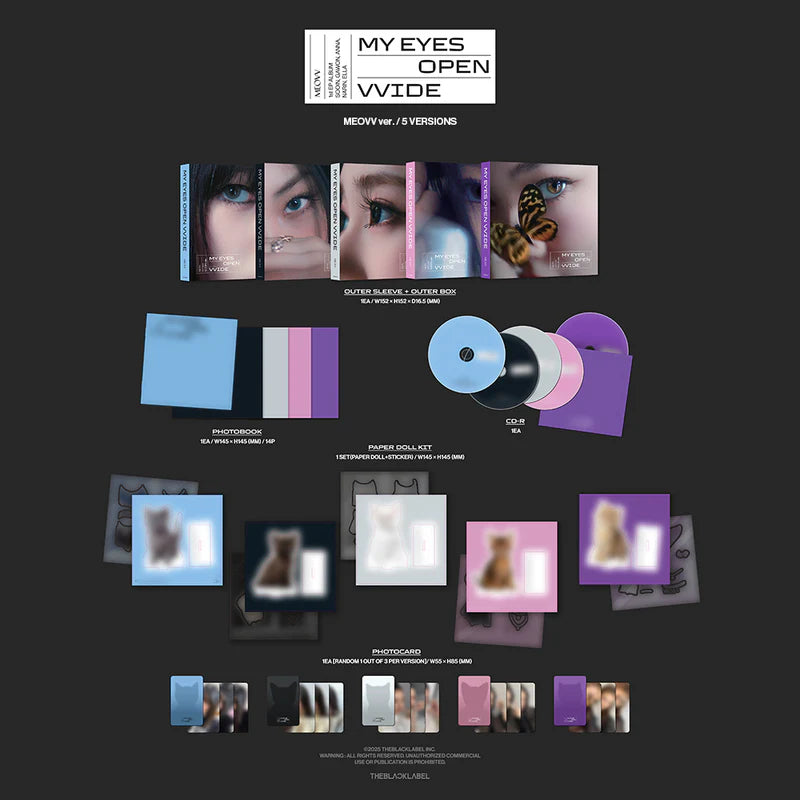 MEOVV 1st EP Album - MY EYES OPEN VVIDE MEOVV 1st EP Album (MEOVV VER)