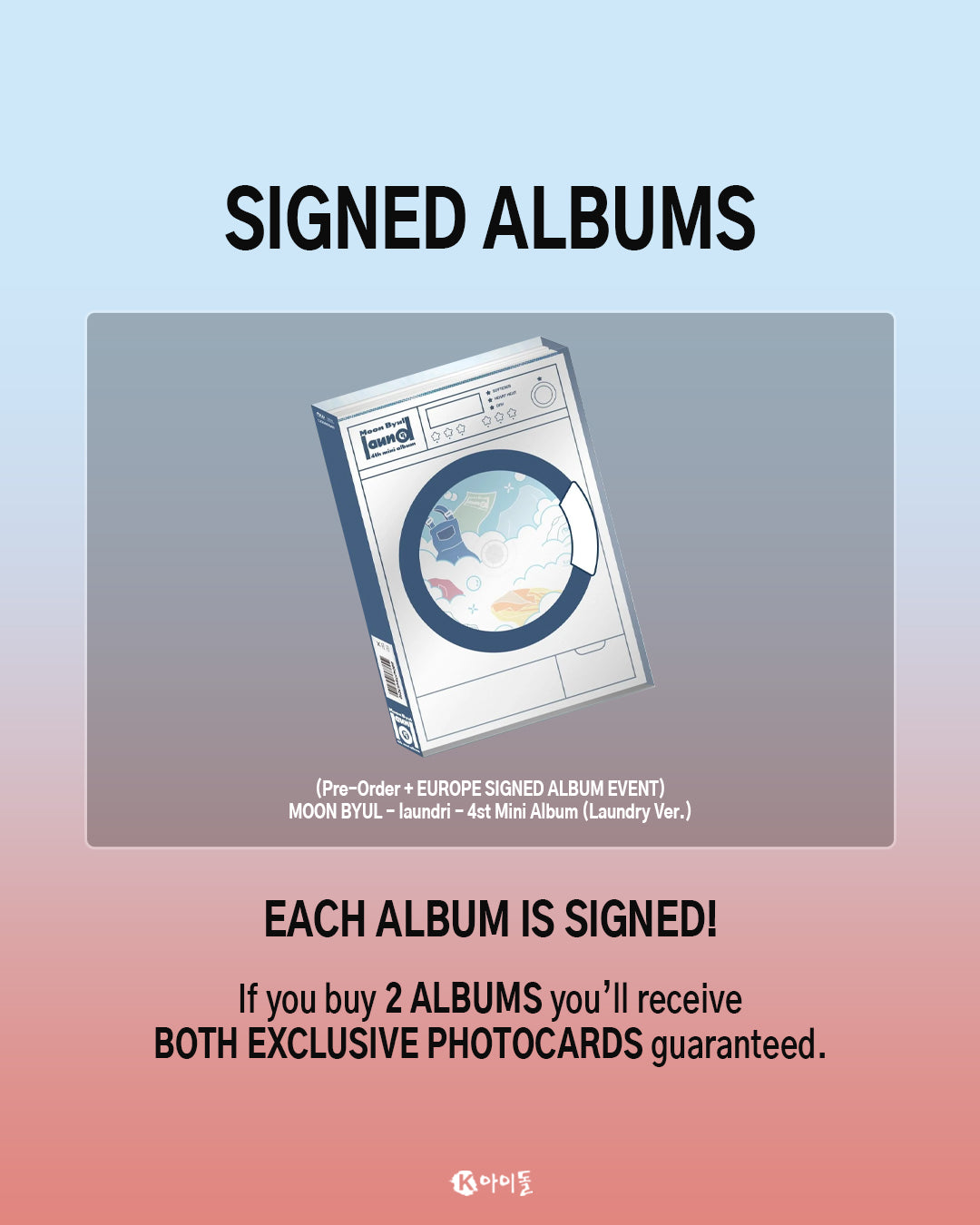 PRE-ORDER | SIGNED ALBUM EVENT | Moon Byul - laundri - The 4th MINI ALBUM (LAUNDRY ver.)
