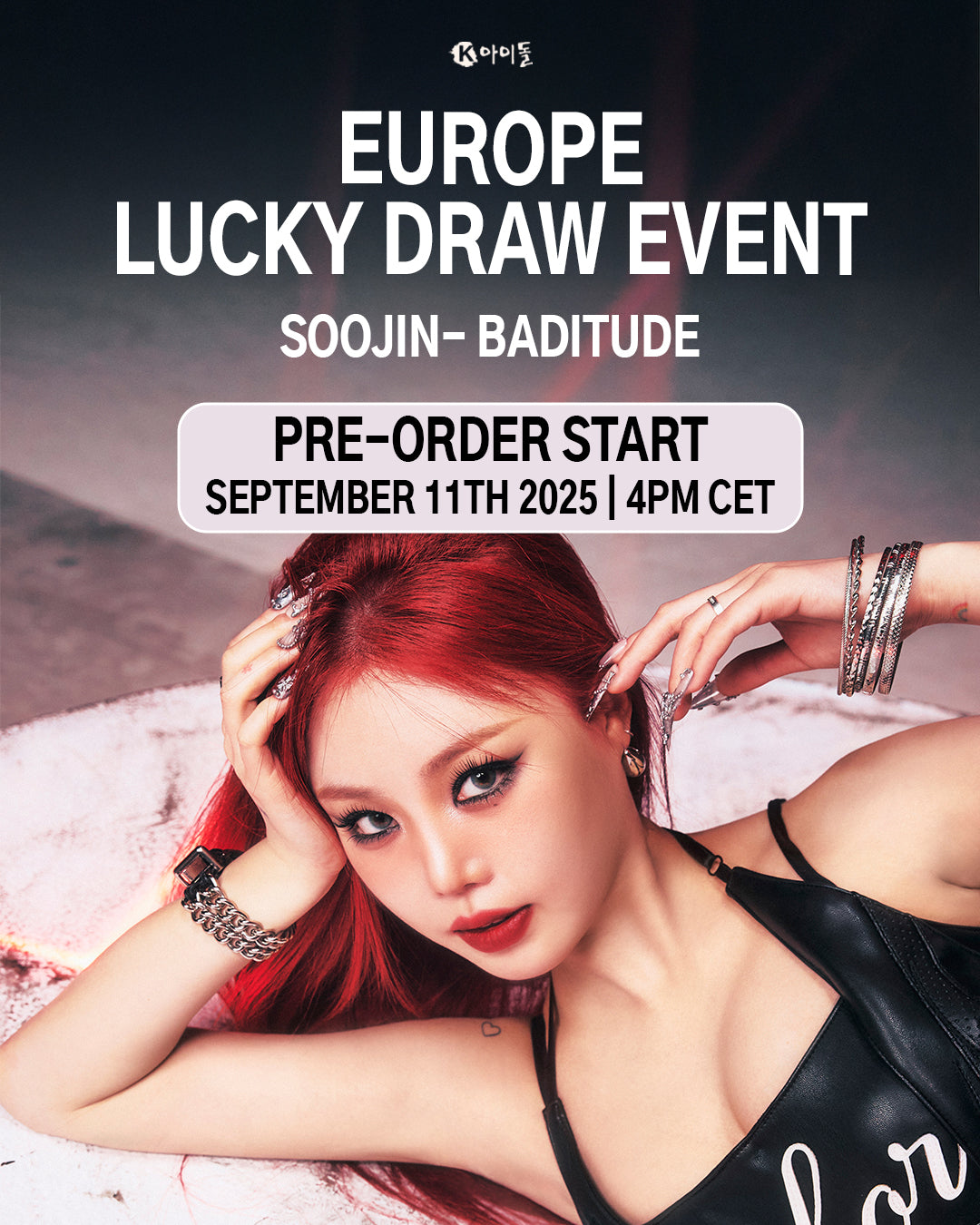 (PRE-ORDER + LUCKY DRAW) SOOJIN - BADITUDE - 1st Single (Baddie ver. / Attitude ver.)