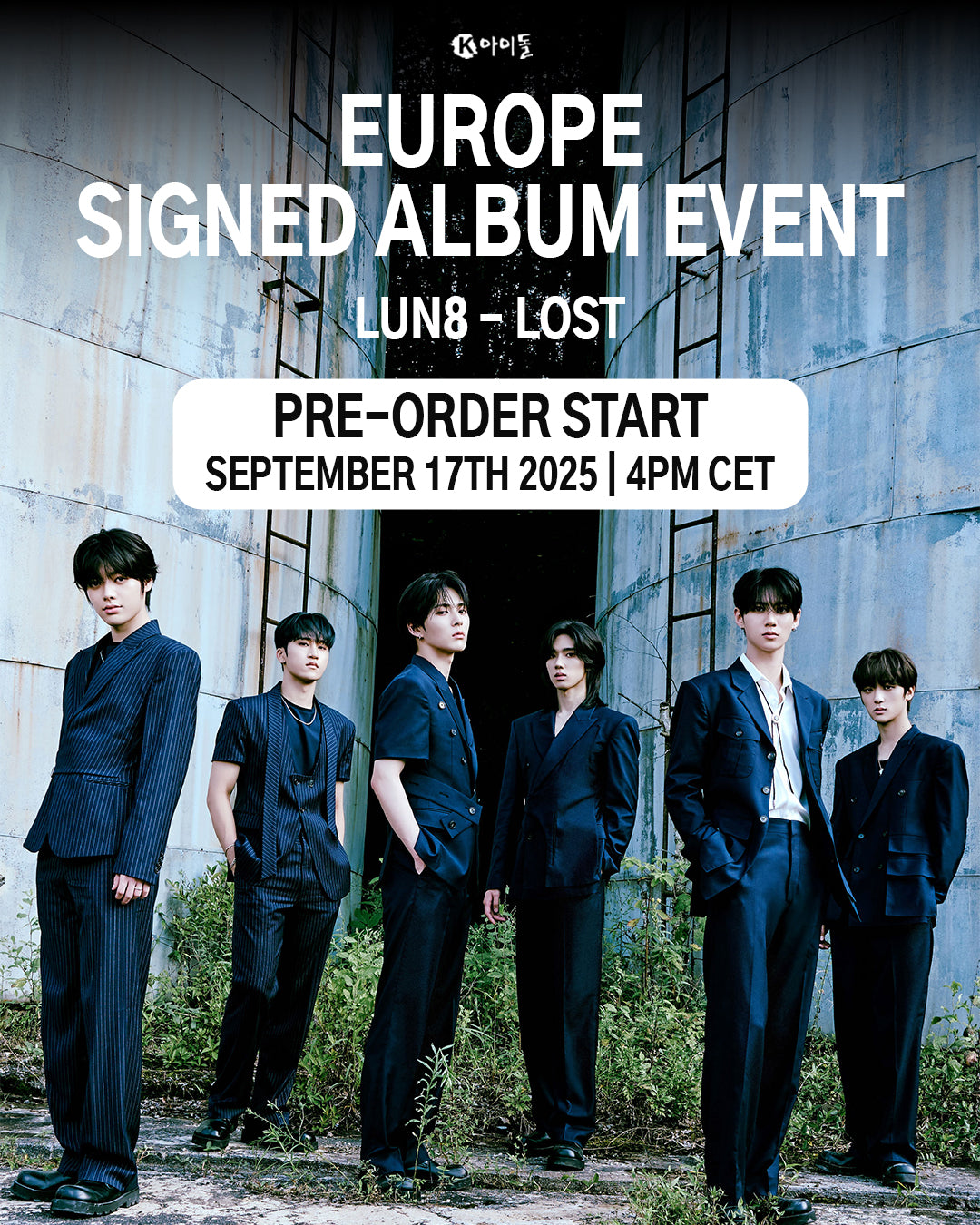 (Pre-Order + EUROPE SIGNED ALBUM EVENT) LUN8 - LOST - 2nd Single Album