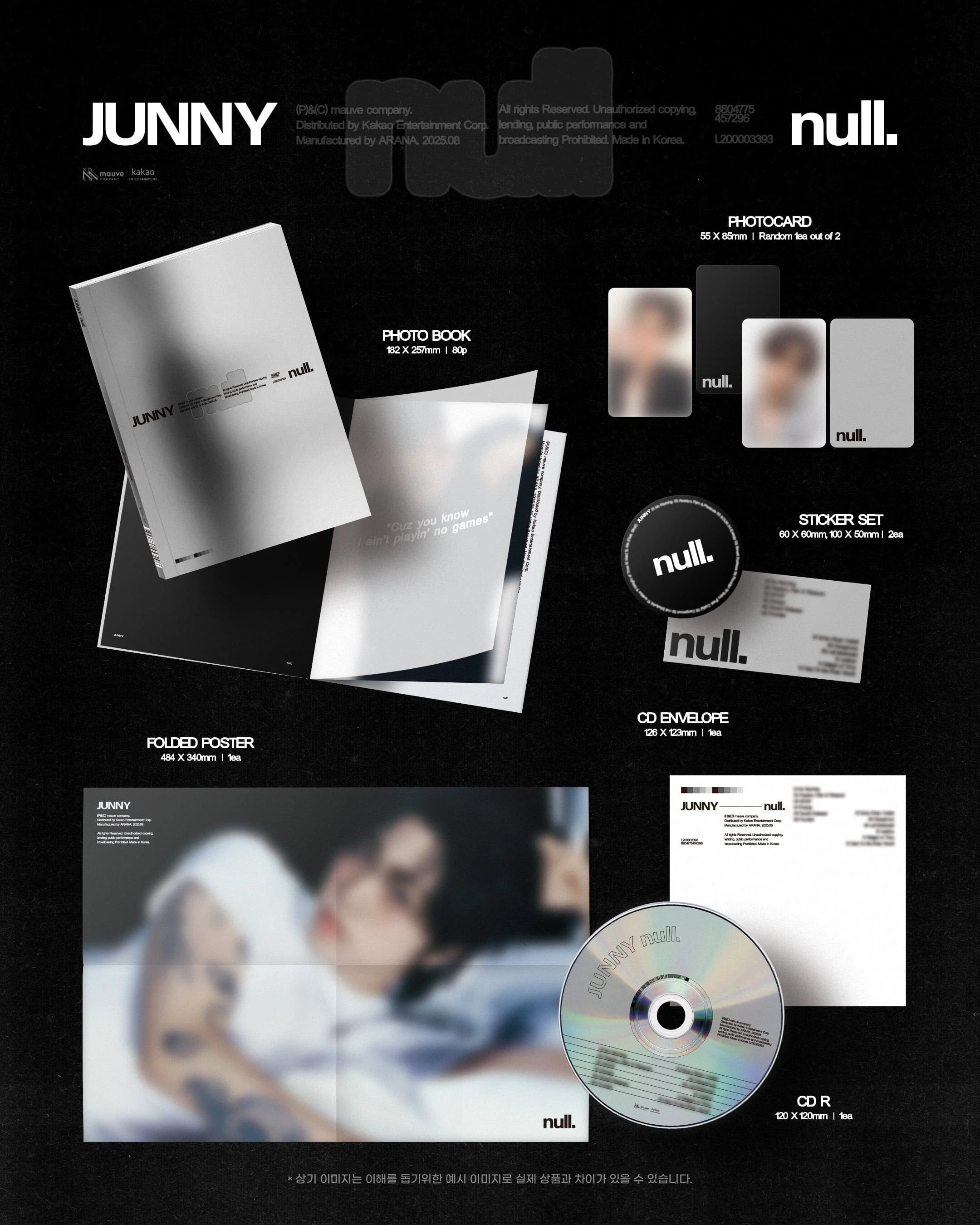 (EUROPE SIGNED ALBUM LUCKY DRAW EVENT) JUNNY - Null (2nd Full Album)
