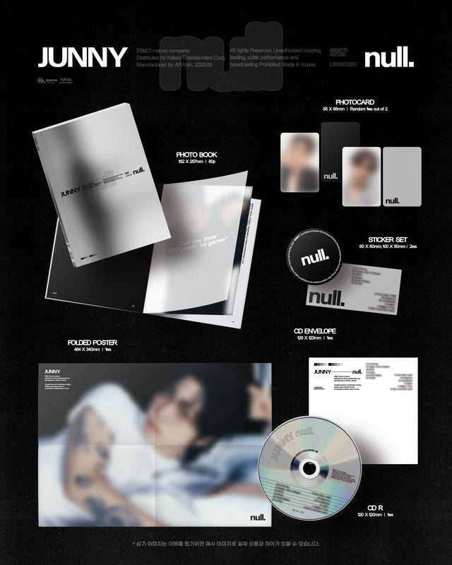 (EUROPE SIGNED ALBUM LUCKY DRAW EVENT) JUNNY - Null (2nd Full Album)