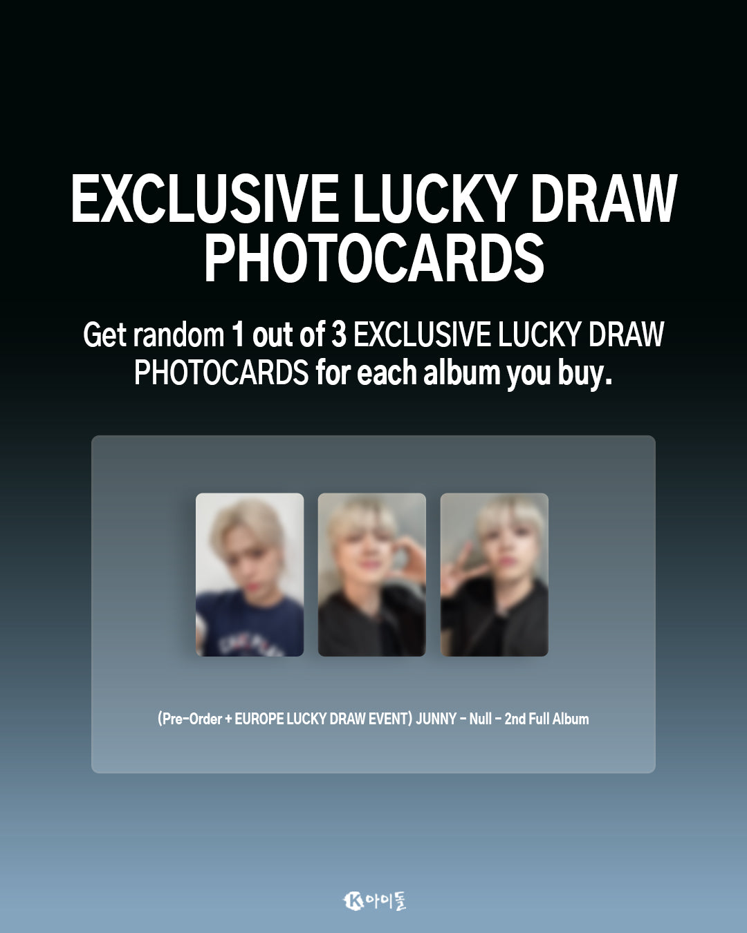 (EUROPE SIGNED ALBUM LUCKY DRAW EVENT) JUNNY - Null (2nd Full Album)