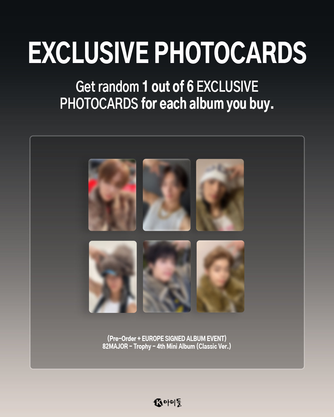 (Pre-Order + EUROPE SIGNED ALBUM EVENT) 82MAJOR - Trophy - 4th Mini Album (Classic Ver.)