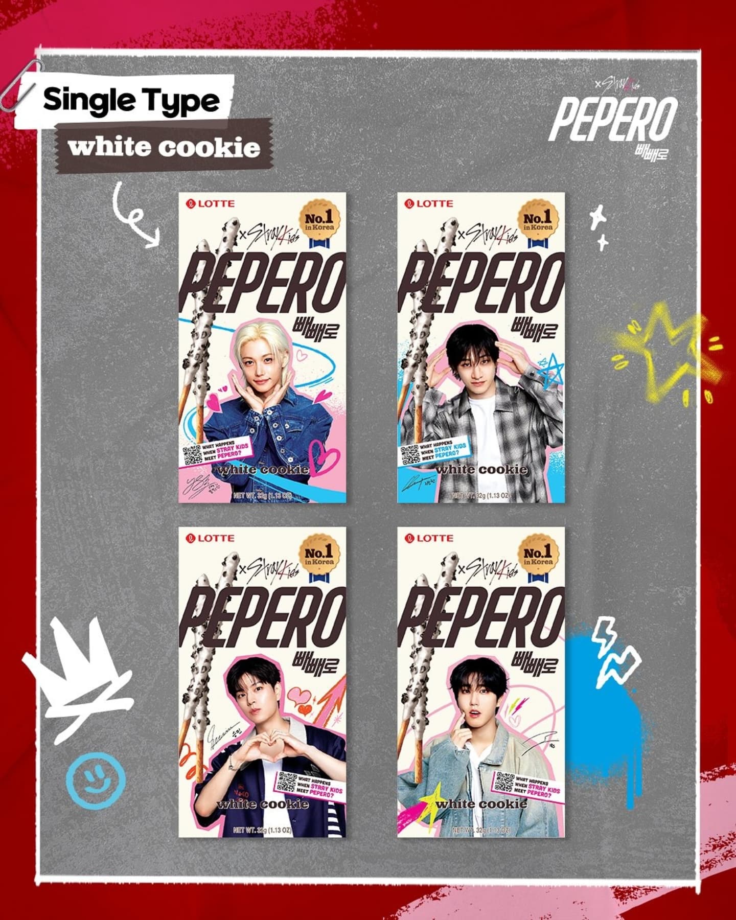 PRE-ORDER STRAY KIDS X PEPERO - WHITE COOKIE [Exclusive in Europe]