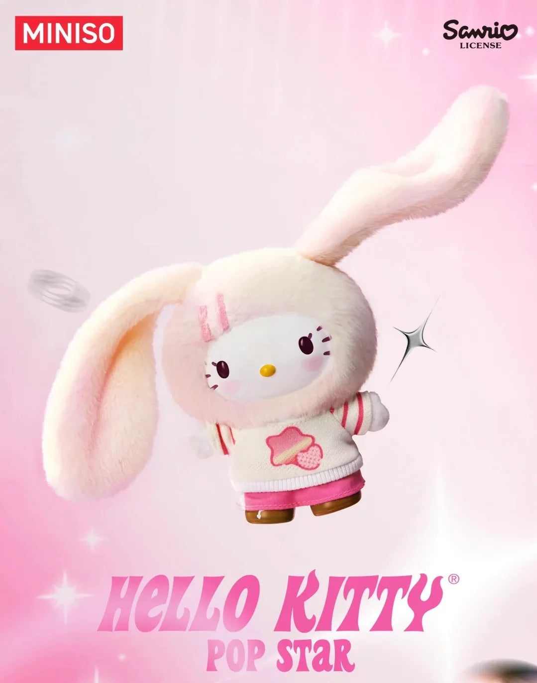 Miniso Hello Kitty Pop Star Series Plush Blind Box