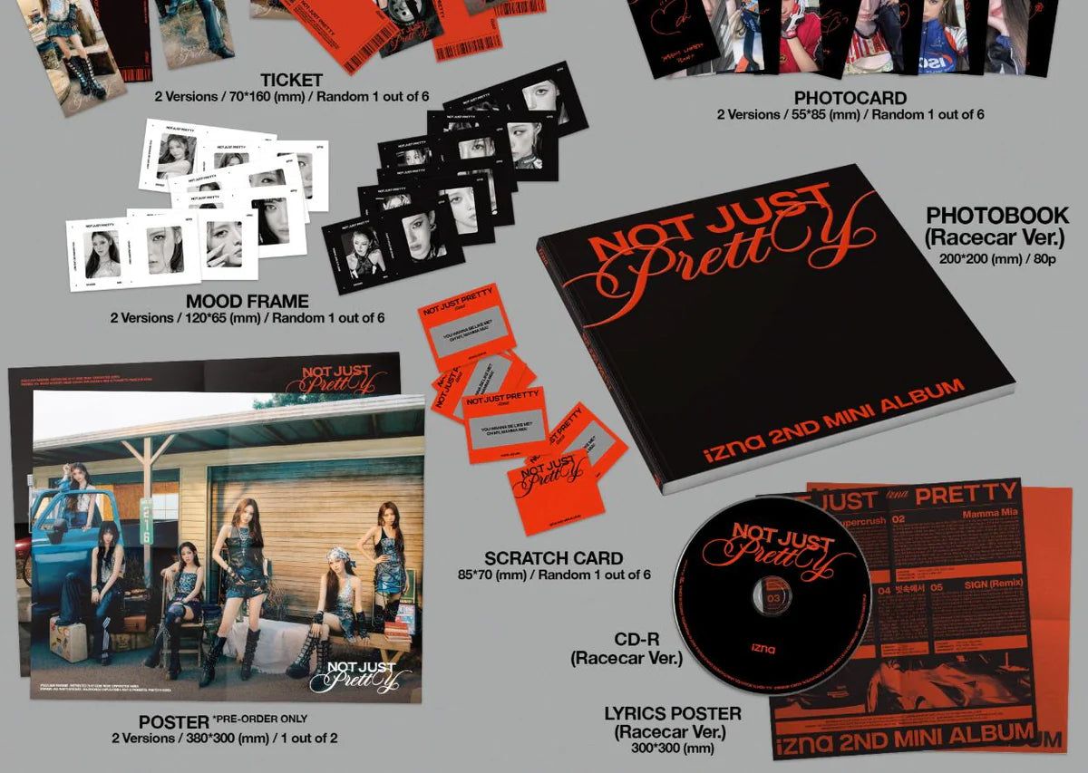 [PRE-ORDER] IZNA - NOT JUST PRETTY izna + EUROPE LUCKY DRAW EVENT)