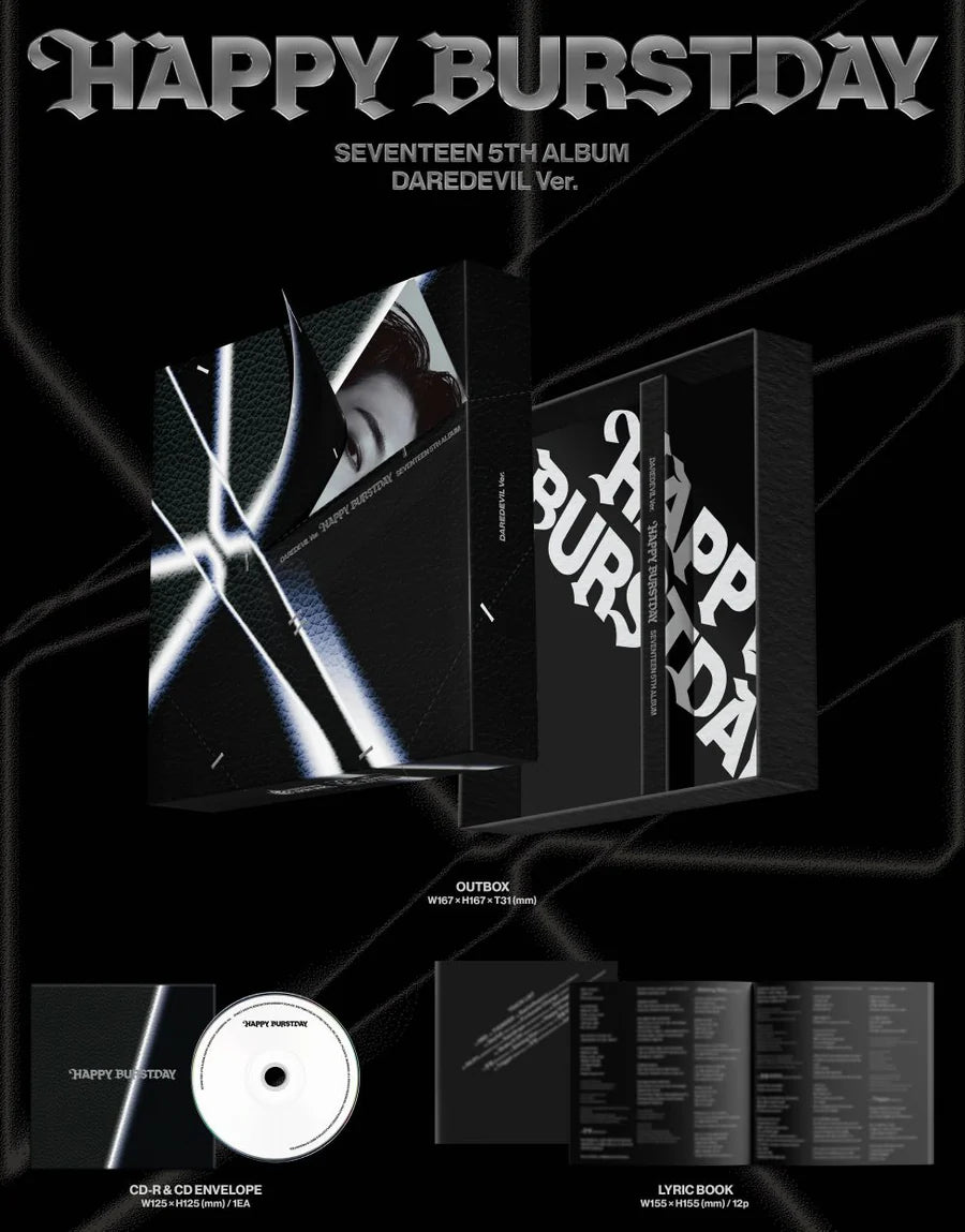 happy burstday daredevil 未開封 12枚 コンプリート SEVENTEEN - HAPPY BURSTDAY (DAREDEVIL VER.) – KeaPOP