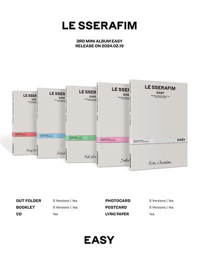 LE SSERAFIM - EASY (3RD MINI ALBUM) COMPACT VER.