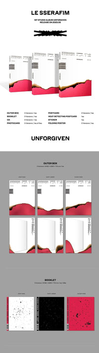 LE SSERAFIM - UNFORGIVEN (1ST STUDIO ALBUM)