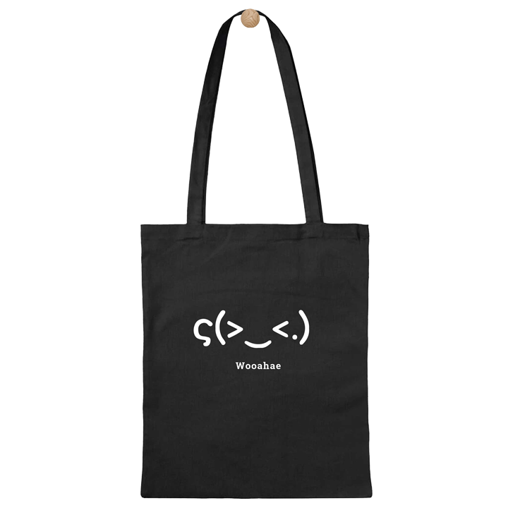 Fan made tote bag with Wooahae - Ajunice print - SEVENTEEN