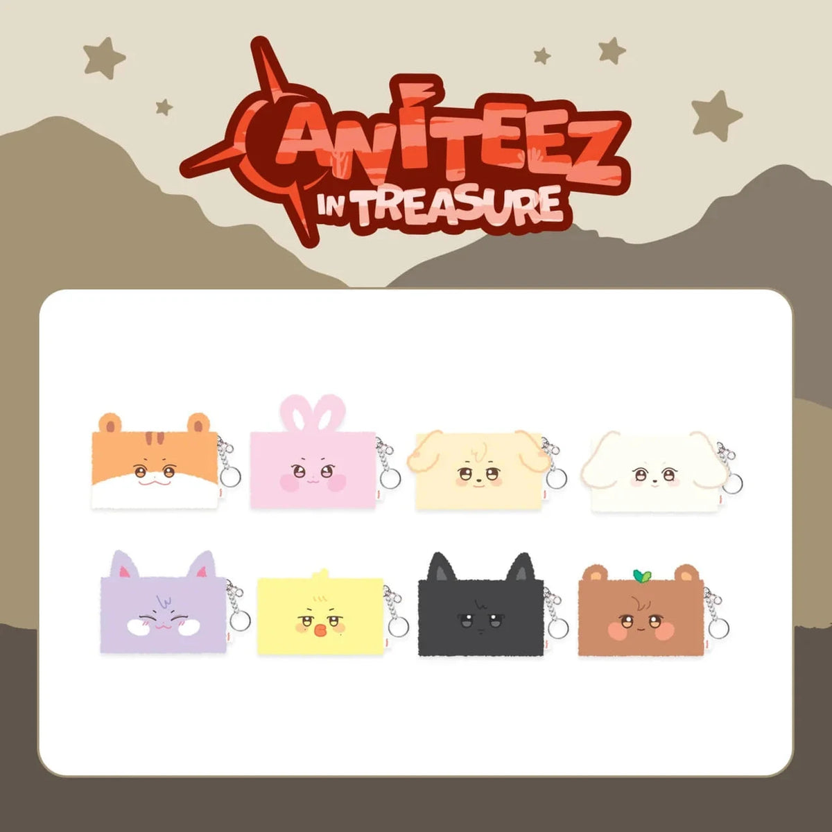 ATEEZ - ANITEEZ IN TREASURE PLUSH KEYRING – KeaPOP