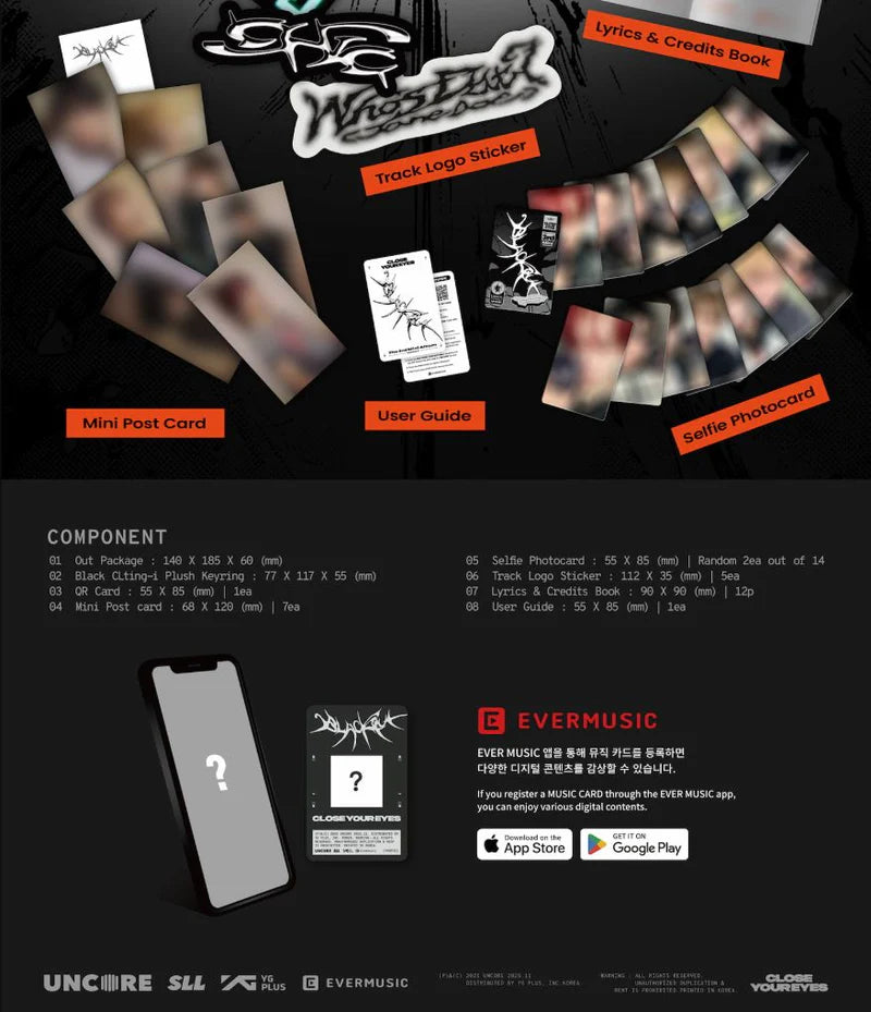 CLOSE YOUR EYES - BLACKOUT (Black Citing-1 ver.)