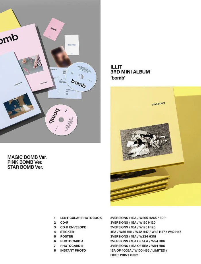 ILLIT - BOMB 3RD ALBUM