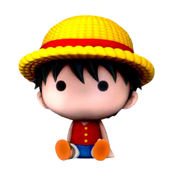 One Piece Luffy Chibi money box figure 16cm