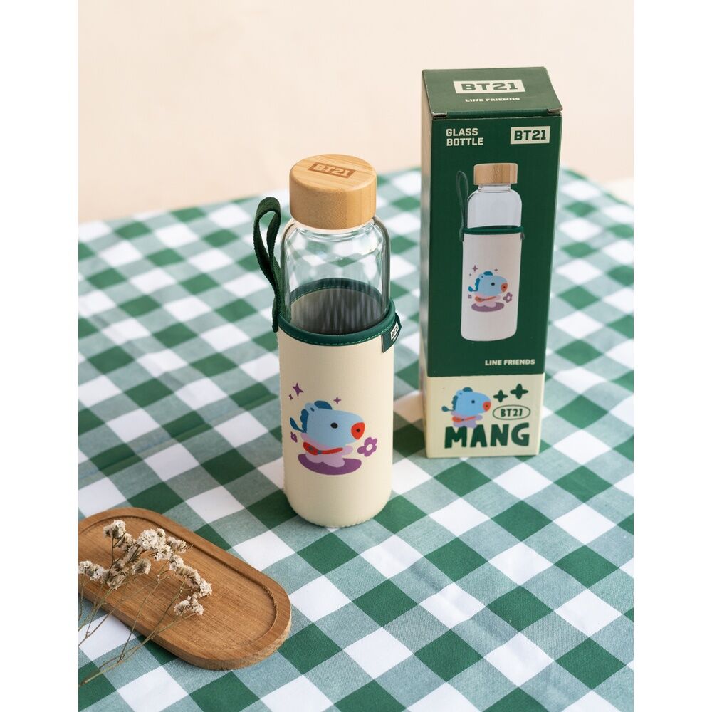 (PRE-ORDER) BT21 Mang glass bottle 500ml