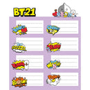 (PRE-ORDER) BT21 Adhesive labels