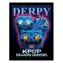 KPOP DEMON HUNTERS DERPY FRAMED PRINT