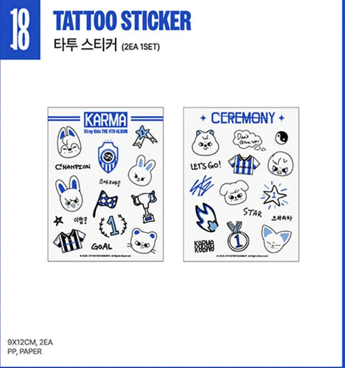 STRAY KIDS - LOCKER ROOM STICKERS - KARMA POP UP STORE OFFICIAL MD 2