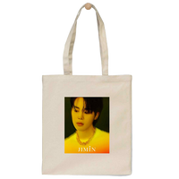 Fan made Tote bag with yellow print - JIMIN