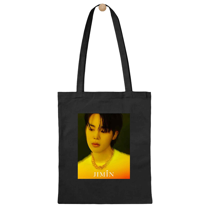 Fan made Tote bag with yellow print - JIMIN